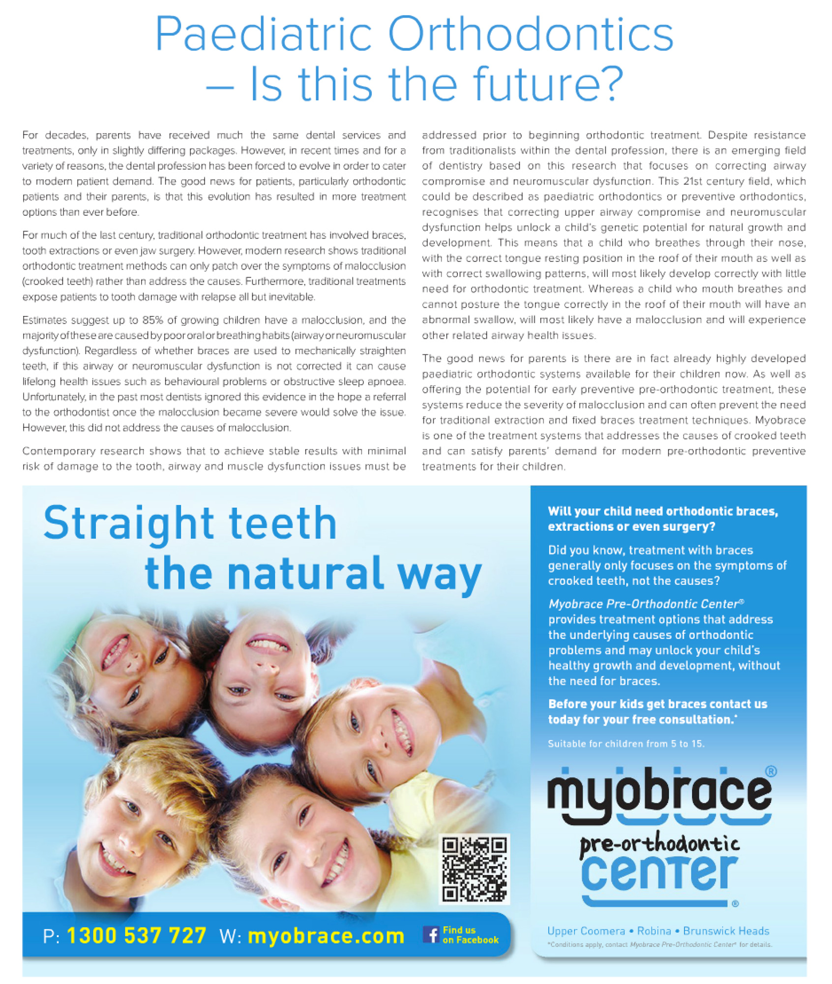 pediatric orthodontics myobrace